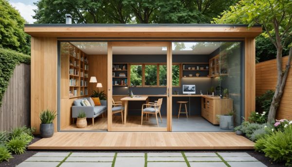 Studios de jardin : solutions pour bureaux à domicile et ateliers créatifs