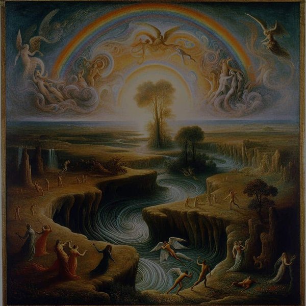 Quelle est la signification de l'arc-en-ciel dans la peinture symboliste du XIXe siècle ?